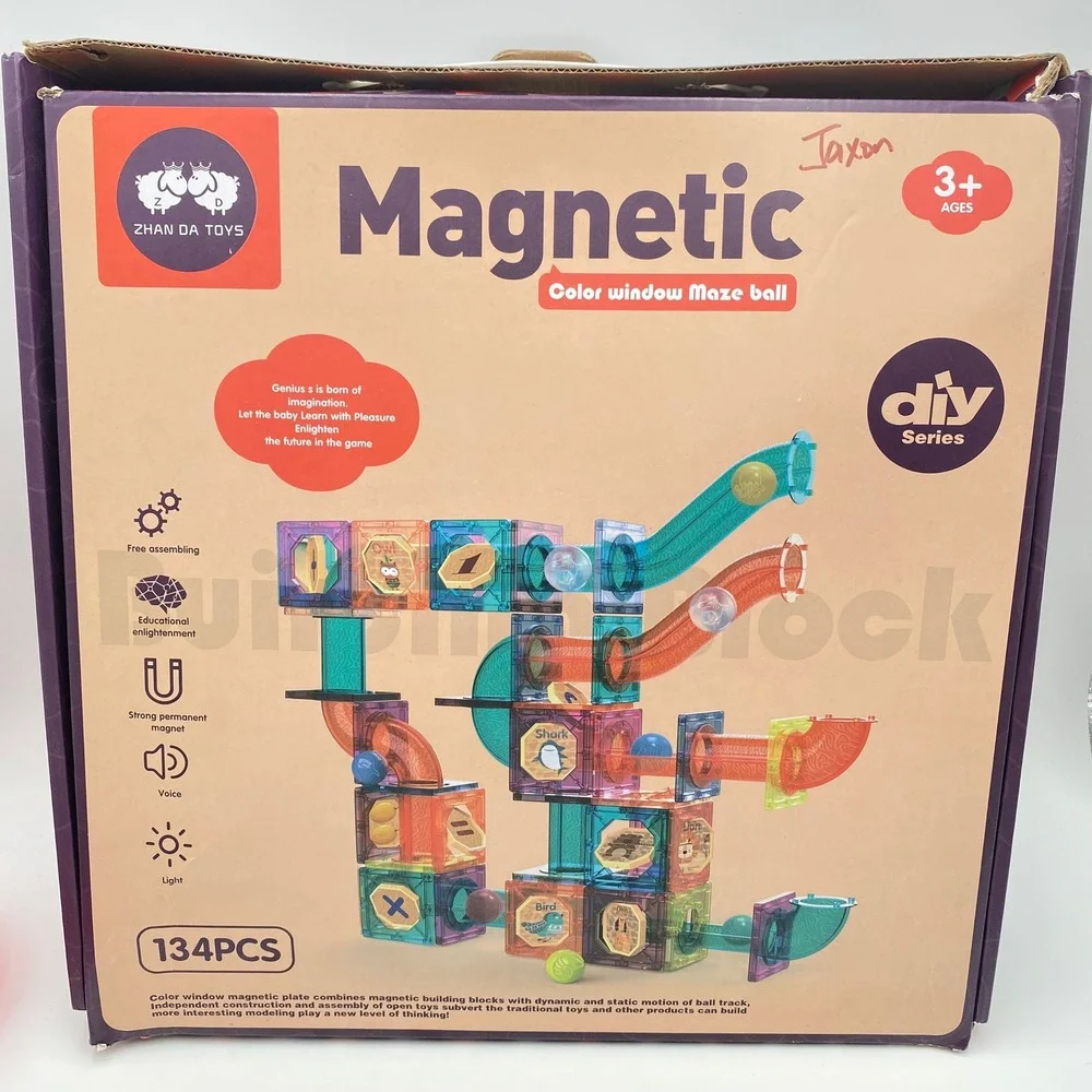 Zhan Da Toys Magnetic Color‎ Window Maze Ball Building Blocks Set Not Complete